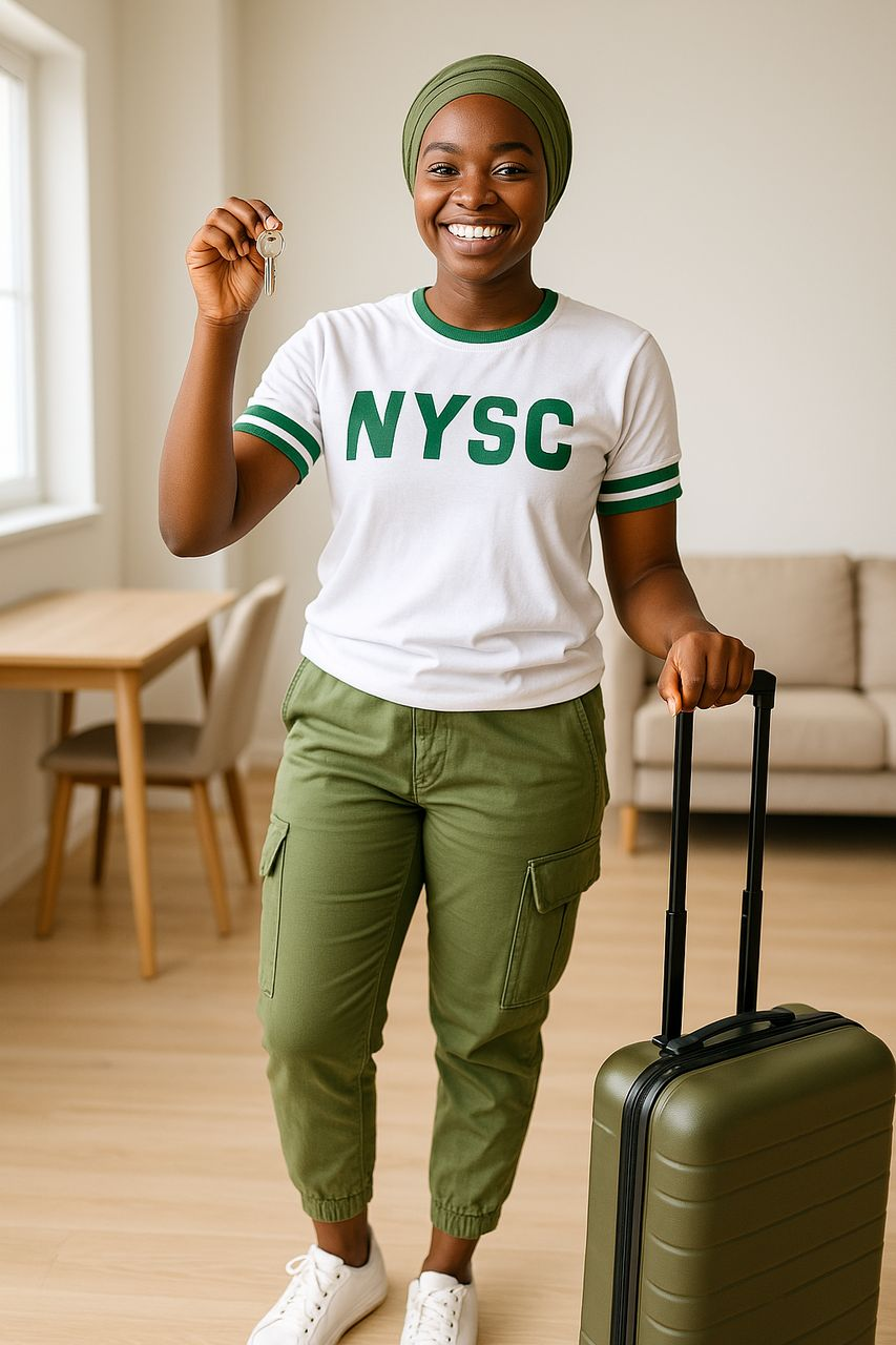 NYSC member with keys, symbolizing fast responses